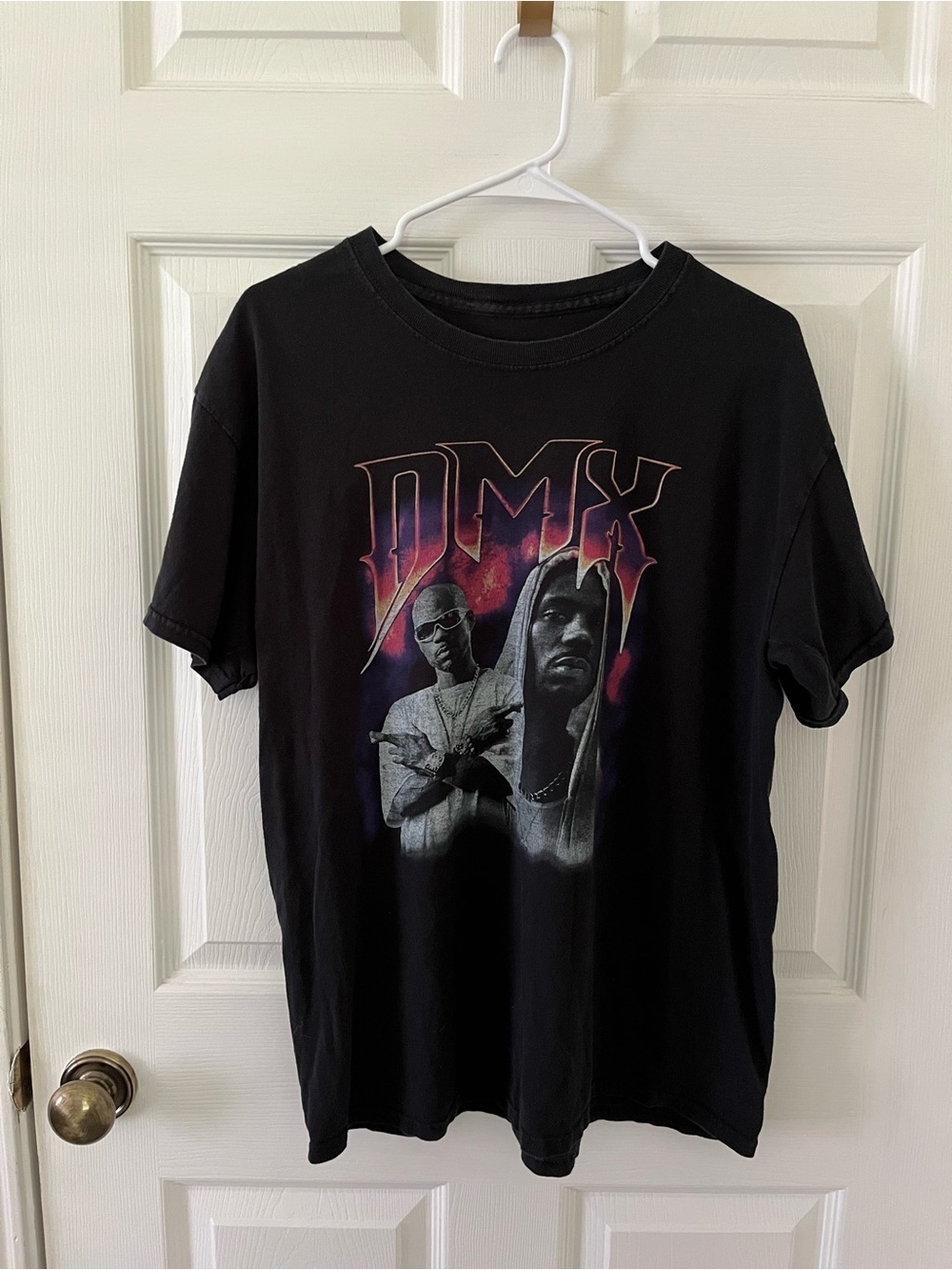 DMX Black Graphic Short Sleeve Tee with Bold Front Print